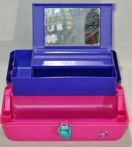 Vintage Original Caboodle Model 2632 Pink And Purple Made In The USA 062... - $29.69