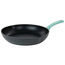 Oster Rigby 9.5 Inch Aluminum Nonstick Frying Pan in Blue with Pouring S... - $47.09