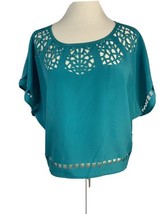 Aberdeen &amp; Haye Green Cropped Top, Women&#39;s Size Small - $9.49