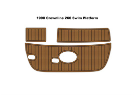 1998 Crownline 266 Swim Platform Boat EVA Faux Foam Teak Deck Deck Floor Pad Mat - $330.00