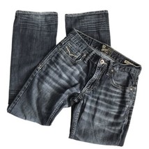 Buckle Bke Vintage Womens Jeans Mechanic Straight Leg Distressed Denim Blue 27S - £10.74 GBP