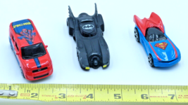 Diecast Superhero Car lot Ertl Batman, Hotwheels Superman Maisto Spiderman - $14.85