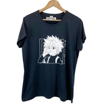 Anime Womens L Hunter X Hunter Kawaii Killua Zoldyck T-shirt Black Cosplay  - £11.63 GBP