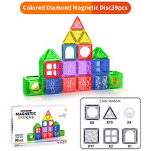 39pcs Magnetic Tiles Set Colorful Blocks 3D Diamond Building Educational... - £30.57 GBP