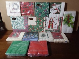 Caspari Hallmark Creative Collection Paper Napkin Pack Lot 14 Christmas Table - £36.49 GBP