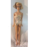 Vintage  Fashion Queen Barbie with Wigs / stand / gold lame swimsuit turban - £112.58 GBP