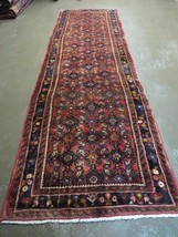 86.4cm X 9&quot; antique handmade Indian floral wool runner red beautiful 126-
sho... - £847.50 GBP