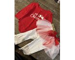Baby Essentials Christmas Girls Glitter Tutu Outfit Size 9M - $22.65