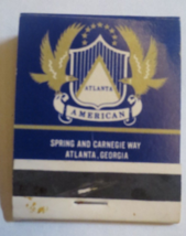ATLANTA AMERICANA HOTEL Match Book Full  UNSTUCK WORN - $0.99