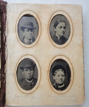 Antique Rohrer Lancaster Pa Tintype Photo Album Hershey Mellinger Buckwalter - £107.82 GBP