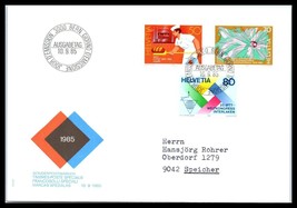 1985 Switzerland Fdc Cover - Anniversaries Iptt, Swiss Radio, Bakers, Bern FL5 - £2.32 GBP