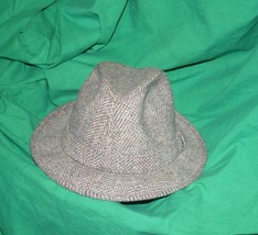 Vtg Pendleton Tweed Fedora Virgin Wool Warm Winter Head Cover Stylish Hat Mcm - £21.24 GBP