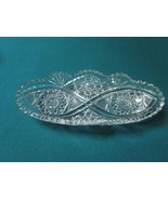 Zchekoslovakia Bohemia Oval Bowl Crystal Cut Relish Dish  - $52.79 CAD