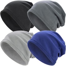 Fleece Lined Slouchy Beanie For Men/Women, Oversize Large Winter Warm Hat Thick  - £22.13 GBP