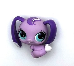Littlest Pet Shop LPS Purple Bunny Rabbit With Blue Eyes #2736 - £3.99 GBP