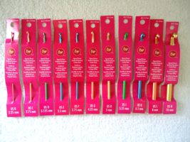 &quot; NWT &quot; Lot Of 11 Boye Different Size Crochet Hooks &quot; GREAT GIFT ITEM &quot; - £43.87 GBP