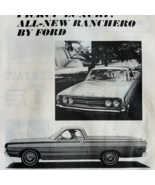 1968 Ford Ranchero Car Pickup Bed Advertisement Automobilia Vintage DWP9C - $551.07 MXN