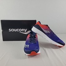 Kinvara Running Shoe Mens 11 Saucony Sneaker Navy Orange Training Racing WORN 1X - £74.91 GBP