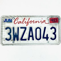 2021 United States California Lipstick Passenger License Plate 3WZA043 - £13.23 GBP
