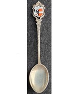 GARMISCH Germany 4 1/4&quot; Collectible Sterling Silver Souvenir Spoon 800 Karo - £17.12 GBP