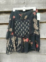 Laundry Nordstrom Fashion 100% Silk w/Lace Skirt Lined Sz 10 New With Tags $165 - £39.14 GBP