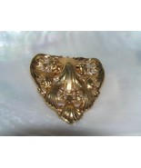 Estate Ornate GOldtone Victorian Style Subtle Heart Scarf Clip – 1.75 x ... - £7.48 GBP