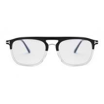 Tom Ford Black Transparent Rectangular Eyeglasses FT5588 B 003 - $200.00