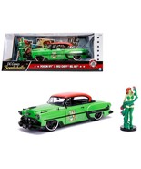 1953 Chevrolet Bel Air Green and Red Top with Poison Ivy Diecast Figure - €50,78 EUR