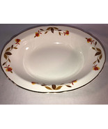 Hall Autumn Leaf  Vegetable Bowl Mint 10.5 inches - £19.91 GBP