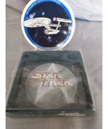 Star Trek porcelain mini plate 1991 in Original Box and Enterprise 4.5&quot; - £7.13 GBP