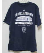 MLB NY Yankees Derek Jeter Day at Yankee Stadium T-Shirt Blue Size Large - £27.53 GBP
