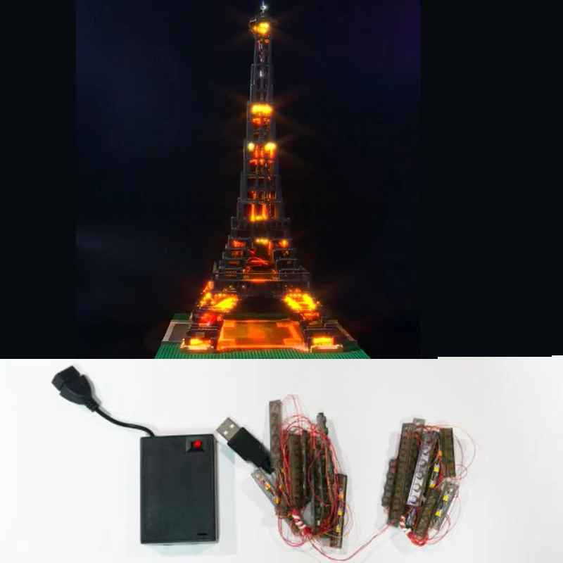 Play LED Light Set For The Eiffel Tower 10181 Building Blocks (NOT Include The M - £66.36 GBP