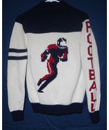 GAP Football Sweater Varsity Zip Front Cardigan RARE Red White Blue Chil... - $71.24