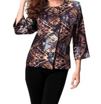 Angel Tribal Snap-Front Cardigan Black Multi - €88,05 EUR