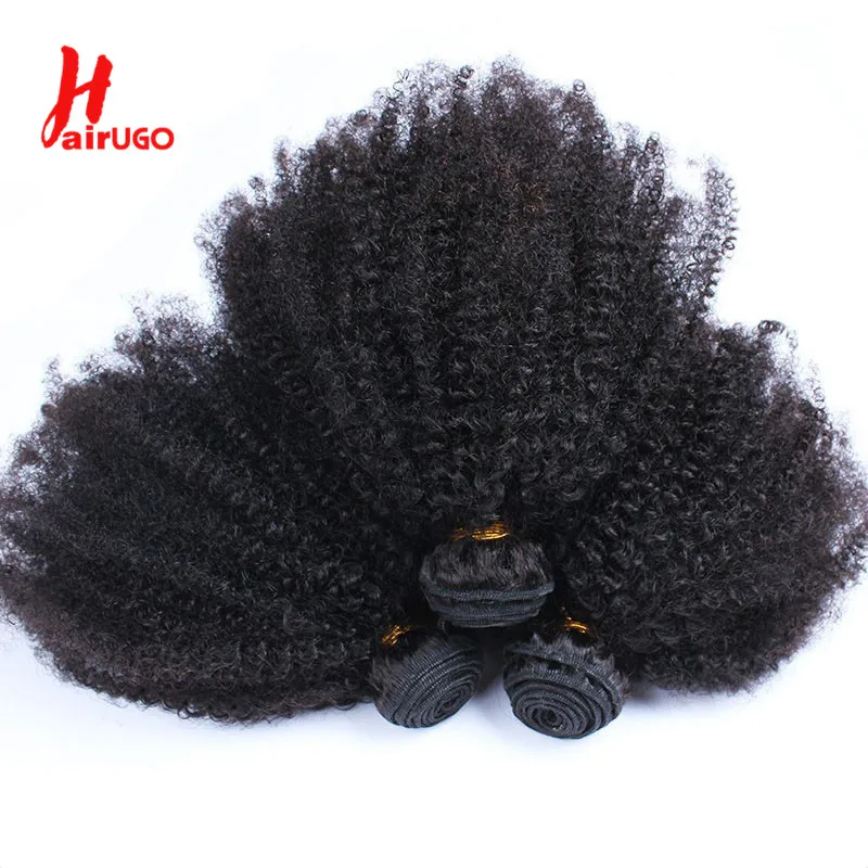 Afro Kinky Curly Bundles Brazilian 1/3 Afro Kinky Human Hair Bundles Deal 8-28&quot; - £14.28 GBP+