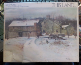 Vtg Sealed This Land 1971 Parker Brothers Puzzle DEEP WINTER by Frank Hamilton - $46.39
