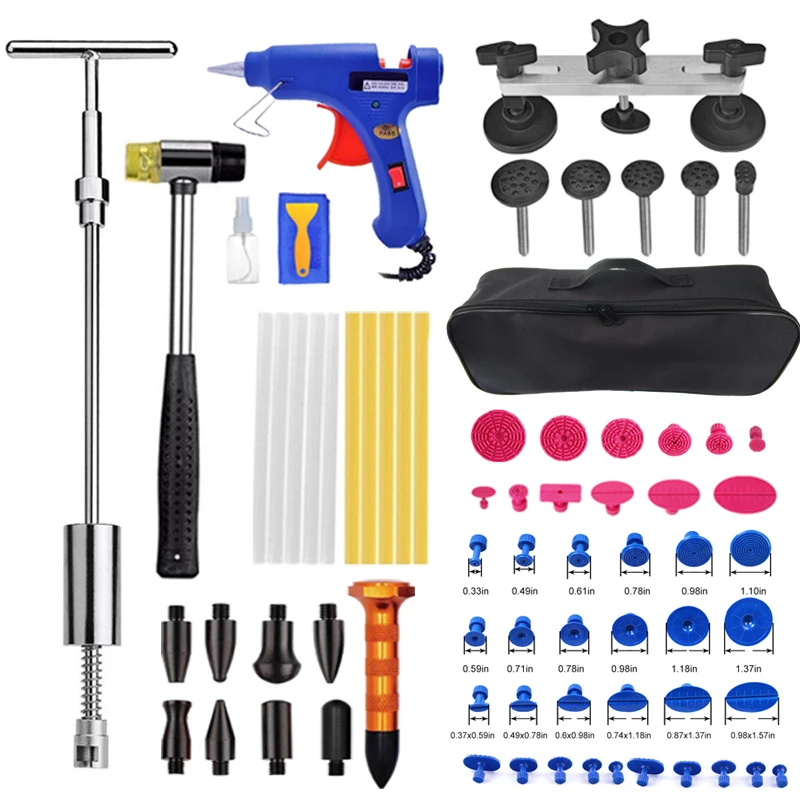 Professional Auto Paintless Dent Repair Remover Removal Tool Kit Car Dent Tools  - £142.01 GBP