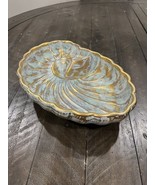 STANGL Pottery Hand Painted 22K Gold  Shark Eye Snail Shell Dish 5314 St... - $40.60 CAD
