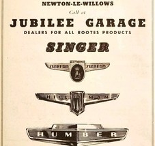 1957 Jubilee Garage Rootes Lancs Import Advertisement Autocar Automobili... - $550.29 MXN