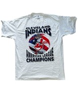 Vintage Cleveland Indians T Shirt 1995 World Series Starter Adult XL Chi... - $51.00 CAD