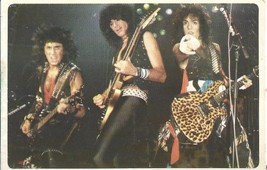 ⭕VTG card pocket calendar 1986 KISS Portugal group music singer - $6.04 CAD