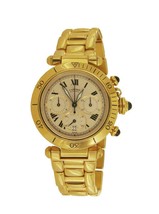 Authenticity Guarantee 
Cartier Pasha Chrono Yellow Gold Watch 2111 1 - £14,502.86 GBP