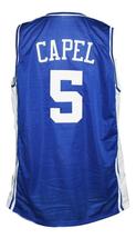 Jeff Capel Custom College Basketball Jersey New Sewn Blue Any Size image 2