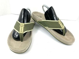 Reef Flip Flop Sandals Men 9 M Shoes Green Grey Toe Thong Outdoor Beach ... - €16,79 EUR