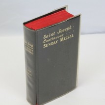 Catholic Saint Joseph Continuous Sunday Missal &amp; Slipcase 1961 Black - £28.97 GBP