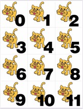 Kitty Cat - Numbers 0-31 Pocket Chart Cards or Calendar Learning Resourc... - £9.38 GBP
