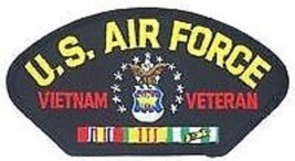 Air Force Vietnam Veteran Ribbon 5&quot; Embroidered Military Logo Patch - £23.42 GBP