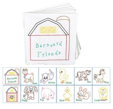 Jack Dempsey Needle Art Barnyard Friends Cloth Nursery Book - $12.95