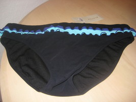 Profile By Gottex Bathing Suit Size 12 Womens New Black Ruffle Bikini Bottoms - £46.04 GBP