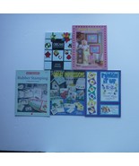 Craft Project Pattern booklets Lot of 5 Papercraft, Rubber Stamps ,Scrap... - $9.49